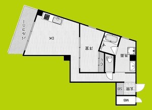 リブウッド大阪城 間取り図