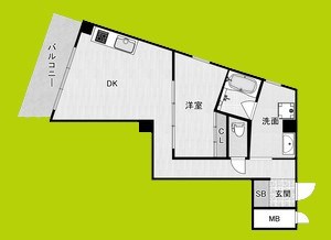 リブウッド大阪城 間取り図