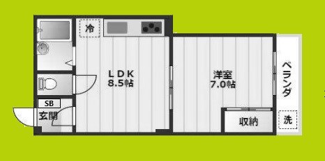 リードⅡ・オカダマンション 間取り