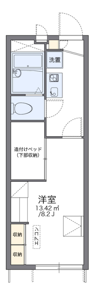 レオパレス寺嶋Ａ 間取り