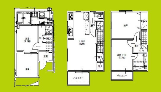 玉出東1丁目新築戸建 間取り