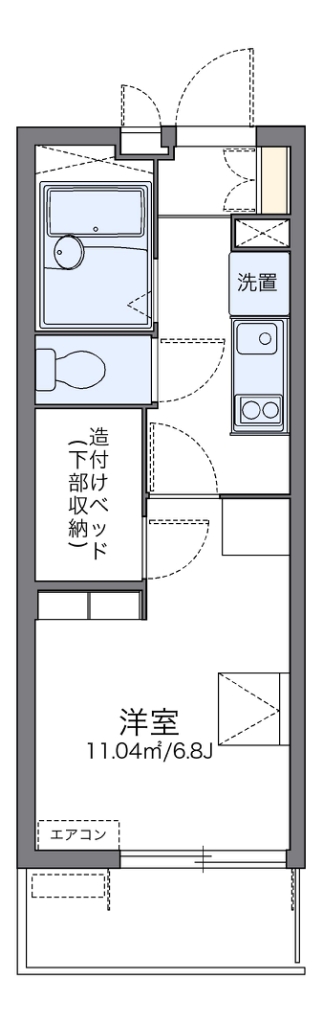 レオパレスビスタリー仁 間取り