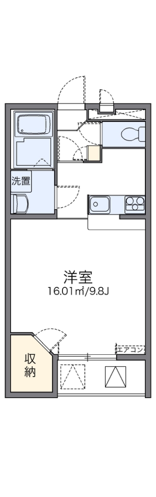 レオパレス天上野Ⅱ 間取り