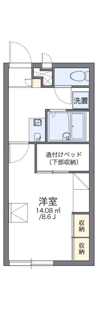 レオパレスブルームフセオ 間取り