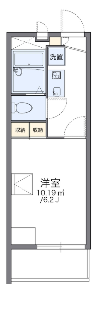 レオパレスルシェルブルー東大阪 間取り