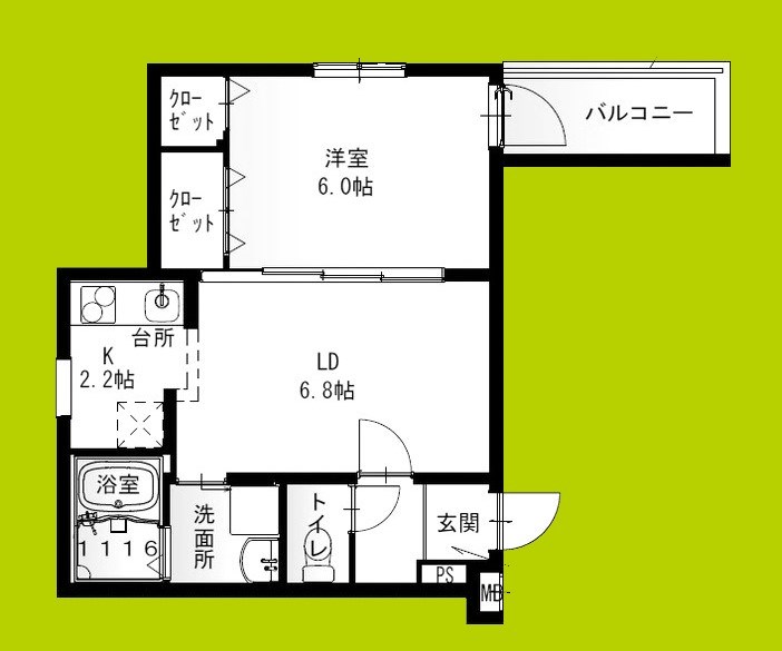 フジパレス堺百舌鳥梅北 間取り