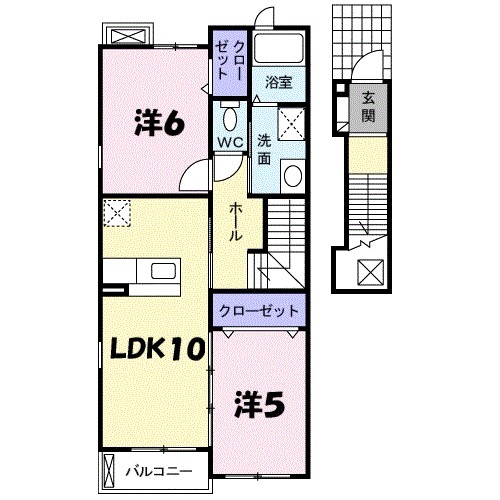 サンハイツ北六甲弐番館 間取り