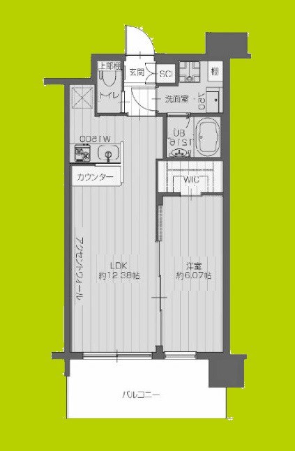 プレジオ三国ASIAN 間取り図