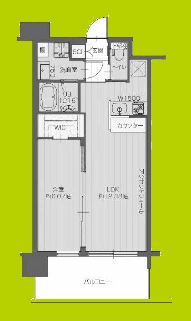 プレジオ三国ASIAN 間取り図