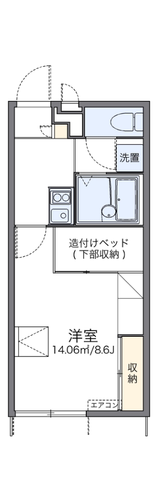 レオパレステイルザウエスト 間取り