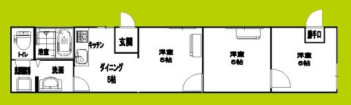 ベルメゾン和倖　平屋 間取り