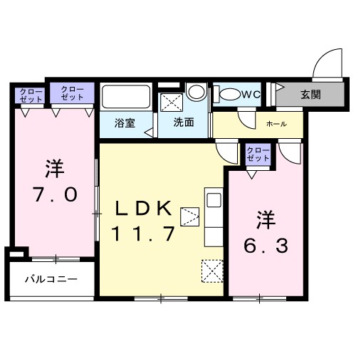 南江口３丁目アパート 間取り