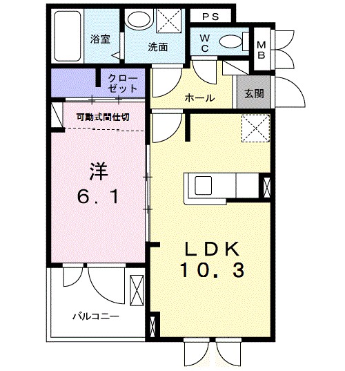 エレガントコーエイ　Ⅱ 間取り