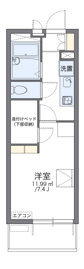 レオパレスゆとろぎ岡部 間取り