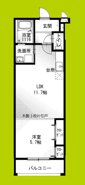 エルデ　高松東 間取り