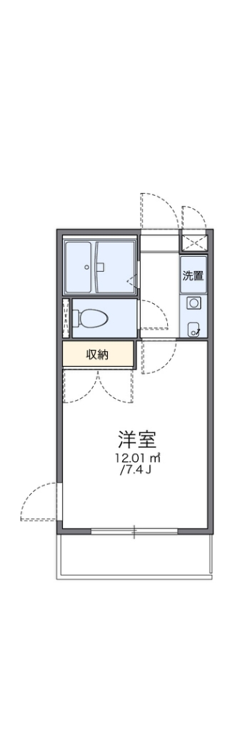 レオパレス西宮北弐番館 間取り