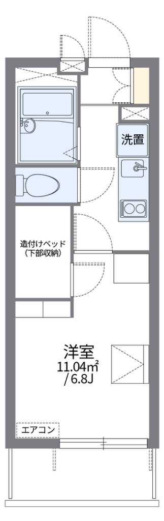 レオパレスＮＥＷ　ＢＲＯＡＤ 間取り