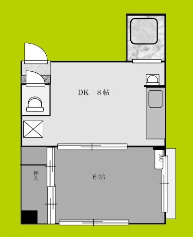 九条ハイツ 間取り