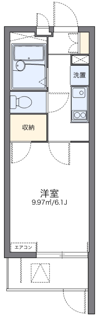 レオパレスノンノ　ミーオ 間取り