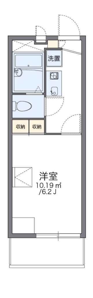 レオパレス浅香山 間取り