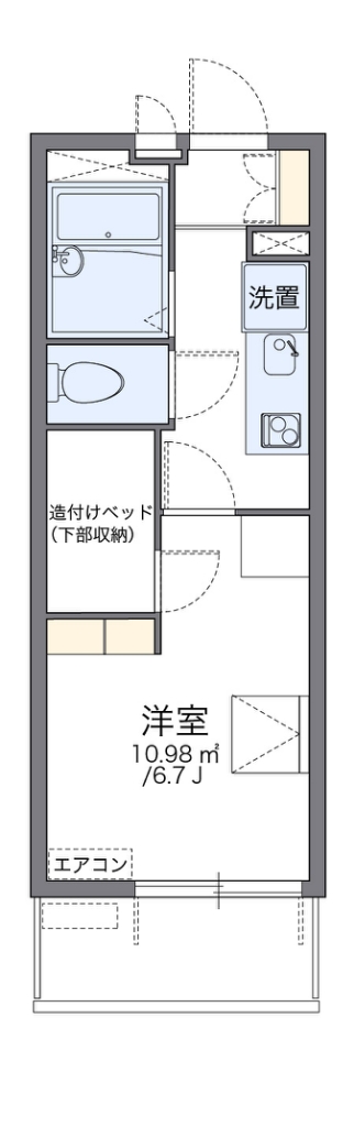 レオパレスハルカ 間取り