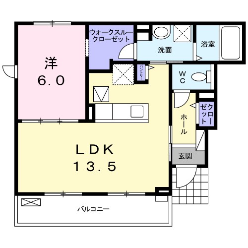 サニーグレイスＭ３号館 間取り