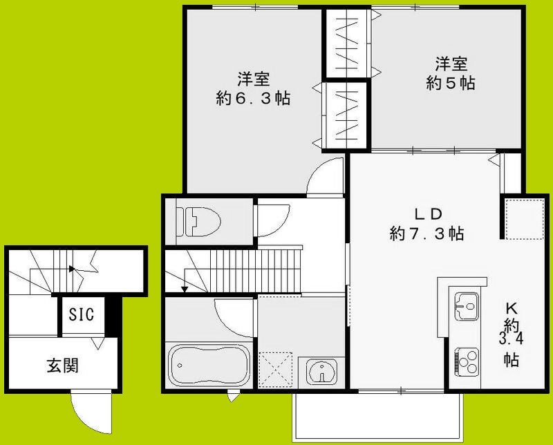 （仮）桜コートⅢ 間取り