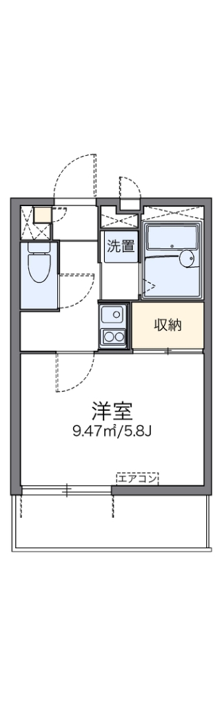 レオパレスＯａｋｃｏｕｒｔ長橋 間取り