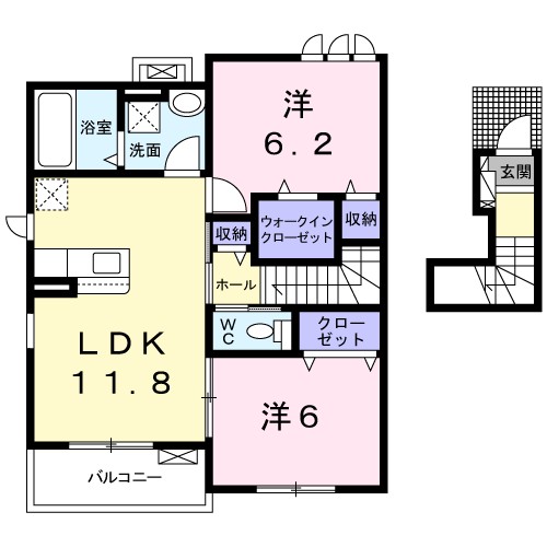 エリーゼ　綾園 間取り