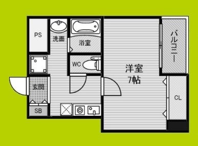 プリンス阿波座 間取り図