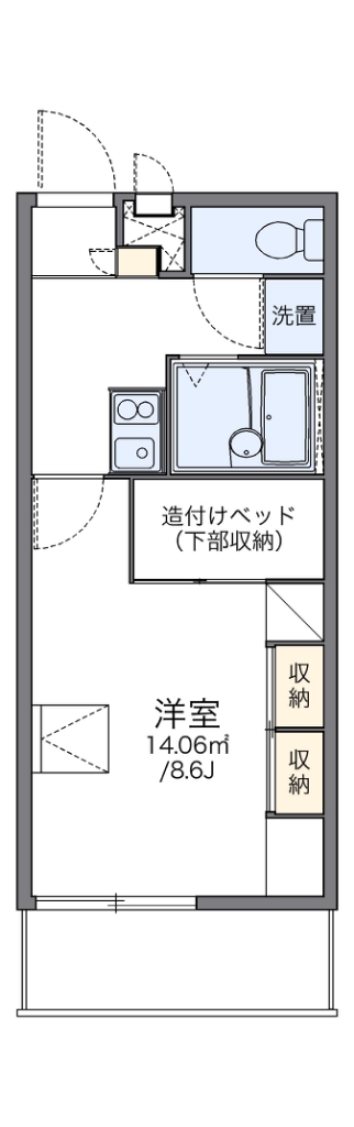 レオパレス見野山 間取り