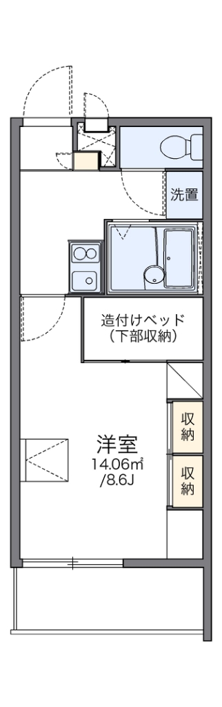 レオパレス見野山 間取り