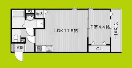シャトーライフ蛍池 間取り