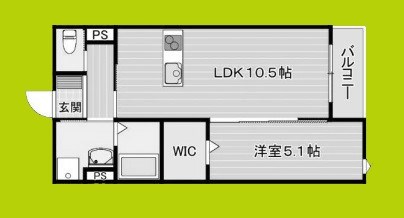 シャトーライフ蛍池 間取り図