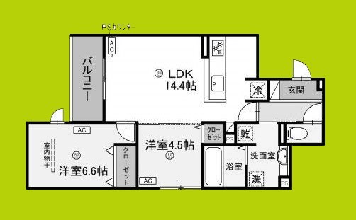 O-crest池田桃園 間取り