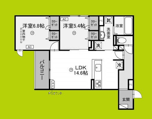 O-crest池田桃園 間取り
