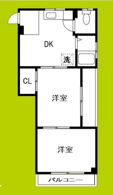 南津守冨士ハイツ 間取り