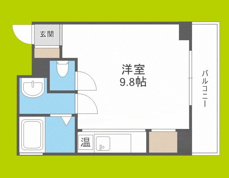 エルミタージュ難波南Ⅱ 間取り