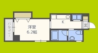 ワイズコート難波ウエスト 間取り