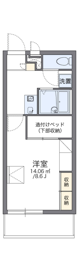 レオパレスプレステージ 間取り