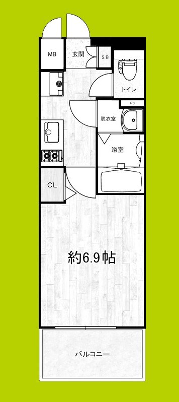 MELDIA　CREST　OSAKA　NORTH 間取り