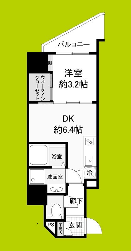 セレニテ難波ミラク参番館 間取り図