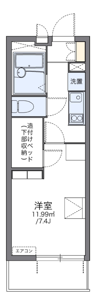 レオパレス華 間取り