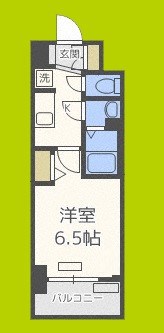 プレサンスOSAKA DOMECITYスクエア 間取り