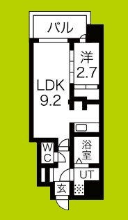 ミラージュパレス都島本通 間取り図