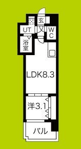 ミラージュパレス都島本通 間取り