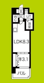 ミラージュパレス都島本通 間取り図