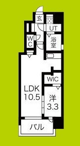 ミラージュパレス都島本通 間取り図