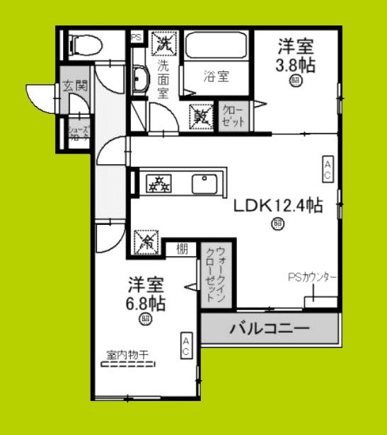 トリシア針中野 間取り