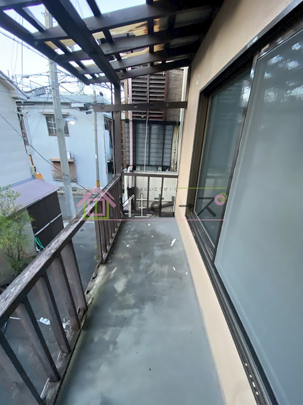 住道矢田テラスハウス ベランダ
